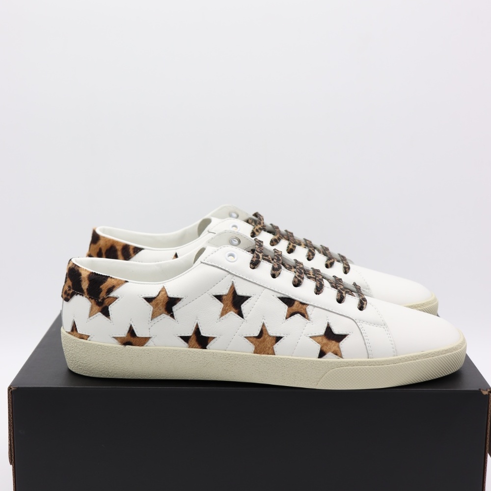 Saint Laurent Court Classic SL/06 Leopard Sneakers - Picture 5 of 8